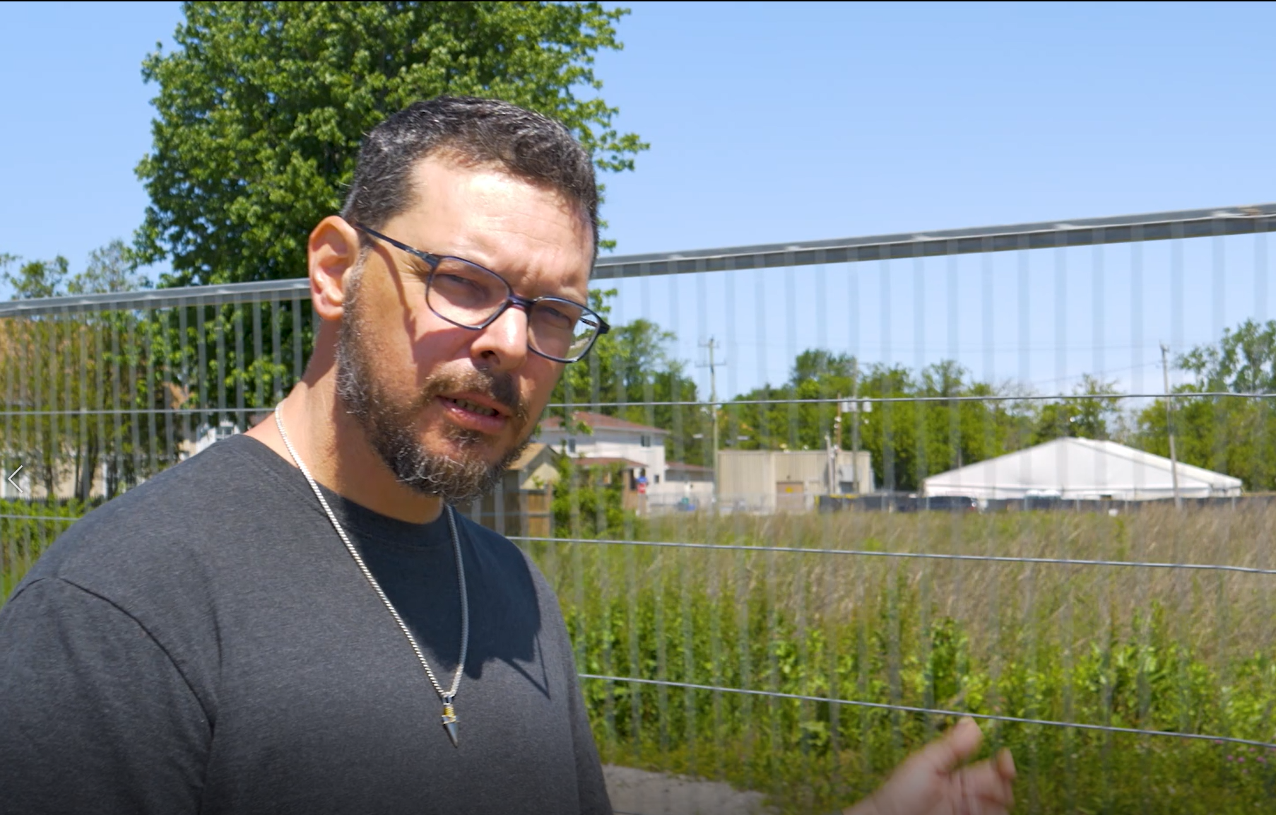 Director and host Michael Summers on location in Fort Erie